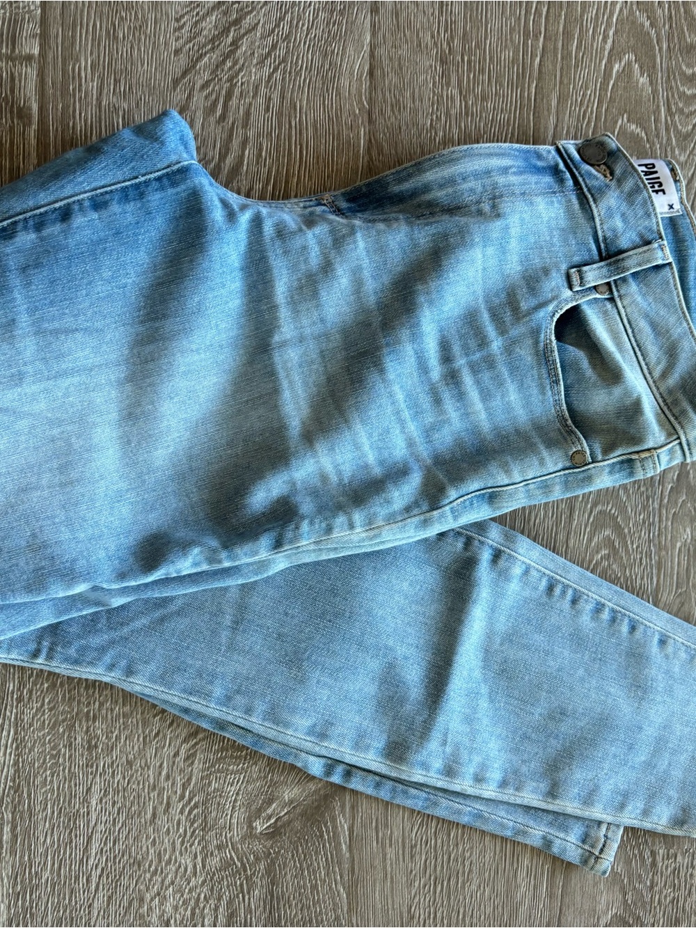PAIGE Light Blue High-Rise Skinny Jeans